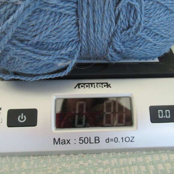 Lot of 5 Skeins Hilandesa ALPACA 2/6 Yarn, Acrylic & Alpaca Color 6 ~ Blue - Picture 9 of 9